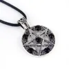 Jewelry necklaces logo pentagonal star with diamonds fashionable men's and women's necklaces