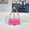 Tasarımcı Le Bambino Chiquito Uzun Çanta 21 24 28cm Kadın Omuz Çantası Küçük Crossbody Süet Kadife Deri Siyah Pembe Moda Lüks Çantalar J8PT#