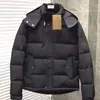 Piumino invernale da uomo nero e beige stile britannico Parka caldo addensato con cappuccio per il tempo libero M-3XL313r