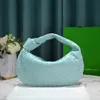 ABV Designer Totebag Mini Jodei Candy Sheepskin Jodei Woven Women's Bag Napa Sheepskin Knutad Round Underarm Hobo Curved Medium Handbag