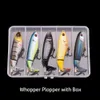 Baits Lures Fishing Whopper Plopper 10.5cm 17g with Floating Rotating Tail Topwater Bait Freshwater Saltwater for Carp Bass Pike 230909