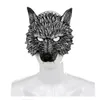 Masque de loup 3D pour Halloween, masques de fête, Masque de loup d'horreur, accessoires de décoration de fête d'halloween, GC1412262n