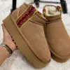 مصمم منصة التمهيد المصممة Mini Snow Boots Australian Classic Men Platfor