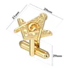Manschettlänkar Freemason Masonic Tie -klipp och manschettknappar för män Presentförpackade mens smycken eller tillbehör gåvor 230908