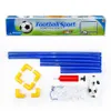 1 Set Porte da calcio sportive per bambini con pallone da calcio e pompa Sport all'aria aperta Pratica Gioco di scrimmage Calcio staccabile Gate251P