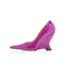 Новые женские туфли-мюллеры на высоком каблуке с острым носком Baotou, удобные модные большие женские ботинки для девочек, праздничная обувь