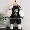 kids designer jacket spring autumn stripes plaid baseball jackets children coat