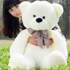 Bonito 80cm urso de pelúcia brinquedo de pelúcia adorável ursos gigantes enormes bonecas de animais macios crianças brinquedo presente de aniversário para mulheres namorada amante2764