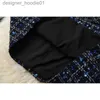 Vestidos casuales básicos Diseñadores de pasarela Moda Turn Down Collar Bowknot Plaid Tweed Vestido de lana Otoño Invierno Mujer Ropa Casual Vestidos 210514 L230910