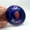 Hoge Kwaliteit NIEUWE 68mm SAAB SCANIA 9-5 95 98-02 Motorkap ABS 3 pins embleem Badge Blauw Logo Gloednieuw onderdeel 4911541336x