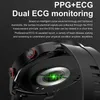 스마트 시계 ECGPPG BLUETOOTH CALL CALL WATCH MEN 레이저 건강 혈압 FITNES 스포츠맨 방수 스마트 워치 박스 230909