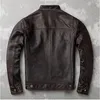 Finta pelle da uomo YRsuper venditegiacca classica da motociclista in vera pellecappotto sottile in pelle di vacchettagiacca moda uomotaglia asiatica 230908