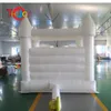 Atividades ao ar livre 8x8 pés mini castelo inflável rosa branco para festa de casamento de brithday205t