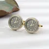 Manschettlänkar Fashion Watch Cufflinks For Men Clock French Shirt Luxulry Jewelry Business Brudgom Bröllopspresenter 230908