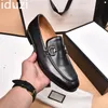 Top Quality LuxuriousMen Dress Shoes Couro Genuíno Preto Marrom Mocassins Business Handmade Shoe G Formal Party Office Wedding Men Mocassins Sapatos Tamanho 38-45