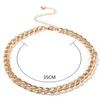 Chokers Punk Figaro Chain Choker Necklace For Women Collar Jewelry Gold Color Thick Big Chocker 20212953