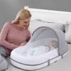 Uyuyan Bebek Yatağı Beşikleri Yenidoğan Yuvası Seyahat Yatakları Katlanabilir Babynest Sivrisinek Net Bassinet Bebek Uyku Sepeti 0-24month254a