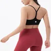 LL Stretch Y-shaped Yoga Bra Women Classic Y Bras Breathable Sports Tank Underwear Jogging Padded Gym Running Lingerie256b