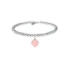 Bracciale di design Gioielli da donna Classico Argento 925 Cuore Blu Rosso Rosa Ciondolo a tre colori Moda Compleanno Amore Matrimonio Bambini291a