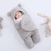 Couvertures Swaddling Baby Sac de couchage Ultra-Doux Fluffy Polaire Né Sleepsack Couverture Infantile Garçons Filles VêtementsSleeping Nursery W212O