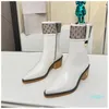 Designer zíper nova versão alta de botas femininas de comprimento médio couro impresso tecido emenda sexy elegante solas confortáveis