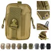 8 färger 1000D Tactical Molle Oxford midja bälte väskor plånbokspåse handväska utomhus sporttaktika midjepaket EDC camping vandring väska A5258U