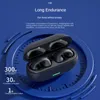 T75 Cuffie Bluetooth con clip auricolare Auricolari a conduzione ossea Auricolari wireless Cuffie sportive per bassi stereo surround 3D con microfono
