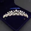 Kopfschmuck Vintage Hochzeit Schmetterling Blume Brautkrone Haarschmuck Perlen Tiara Brautjungfer Mädchen Zweige Kopfschmuck Stirnband198U