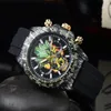 2022 de alta qualidade relógio masculino luxo seis pontos todos os mostradores funcionam relógios quartzo automáticos europeu marca superior cronógrafo relógio fashi2401