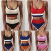 Maillots de bain pour femmes Femmes Designer Maillots de bain 2 pièces Bikini Set Push Up Halter Top Bra Shorts Maillots de bain de luxe Beachwear Maillots de bain L230911