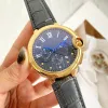 187men 's Watch Quartz 다기능 타이밍 운동 패션 패션 클래식 스타일 브랜드 워치 박스 41mm