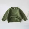 Pullover Kindersweaters Jongens Meisjeskleding Korte gebreide kleding Kinderen voor herfst Winter 230909