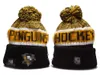2023 Hockey Pittsburgh Beanie North American Team Side Patch Winter Wool Sport Knit Hat Skull Caps Beanies