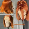 13X4 Lace Front Bob Wig 150-210% Densit Indian 100% Human Hair 350# Color Silky Straight 10-16inch2263