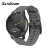 Canvas Nylon Watchband för Garmin VivoActive 4 4S Venu Luxe Style Vivomove 3 3S HR Quick Release Strap Watch Band1266m