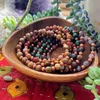 MG1609 Strand New Design Throat Chakra Wrist Mala Bracelet 6 MM African Turquoise & Copper Beaded Bracelet For Women224u