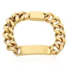 Bracelets de créateurs charme pour hommes et femmes en acier inoxydable lien cubain glacé bracelets bracciali chaîne bracelet mâle goutte avec b243n