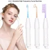 Cleaning Tools Accessories Portable High Frequency Machine Mushroom Tongue Bend Comb Tube Electrotherapy Physiotherapy Anti-inflammatory Device 230908