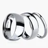 Pierścienie ślubne 3PCS Lot 2 6 8 mm Zestaw pierścienia czysty srebrny kolor wolframowy Para miłośnicy zaręczyn biżuterii