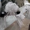 Décorations de Noël 10 pièces nœud de traction doré nœuds de ruban en Tulle fête de mariage cadeaux d'anniversaire décoration cadeau nœud papillon en or 220922220Z