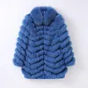 Women's Fur Faux Women Winter Long Coat Jacket Warm Double Side Parka CT262 230908