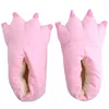 Pantoufles Hiver fille pantoufles chaudes plancher intérieur doux pantoufles Animal noël dinosaure griffe en peluche maison pantoufles pantoufles décontractées 230908