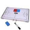 Magnetische Fußball-Taktiktafel, Trainingsanleitung, Hängeplatte, doppelseitige Gummiecken, Fußball-Taktik-Coaching-Boards154C