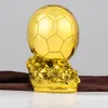 Novo troféu Ballon d'Or Troféu Bola de Ouro de Futebol Trofei Calcio Jogador do Mundo MVP Fãs de Futebol Artesanato Lembrança Casa 225N