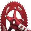 シングルスピード自転車クランクセットチェーンホイール170mmクランクアーム130 BCDチェーンホイール48Tシングルスピードバイクのためのフィクシークランクセット固定ギア2089