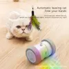 Kedi oyuncakları usb şarj tumbler salıncak oyuncak interaktif denge araba teaser kedi kedileri komik evcil hayvan eğitim ürünleri268g