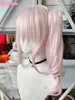 コスプレウィッグアニメプロジェクトSekai Colorful Stage Akiyama Mizuki Cosplay Wig Long Pink Curly耐熱性髪のウィッグウィッグキャップ230908