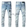 Men's Jeans pants for men Mens Cool Rips Stretch Designer Jeans Distressed Ripped Biker Slim Fit Washed Motorcycle Denim Men s Hip Hop Jean Fashion Man Pants FAN x0909