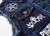 Gilet da uomo Yelek Erkek Toppe Design Jeans Gilet Strappato Denim Gilet Uomo Uomo Senza maniche Sfilacciato taglia 6XL 230909