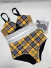 Damen Bademode Hot Badeanzug Grid Bikini Set Frauen Streifen Bademode Schnelle Lieferung Badeanzüge Sexy L230909